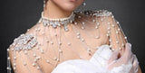 Bling  Bridal Shoulder Chain Crystal  Necklace Wedding Bridal Jewelry