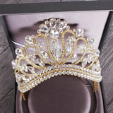 Bling Wedding Crown Crystal Bridal Tiara Crowns With Comb