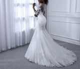 Bling Mermaid Pearls Lace Wedding Dresses Sexy Sweetheart Wedding Gowns Bridal Wedding Dress