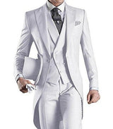Mens  Custom made  wedding Tuxedo Grooms long Tail wedding suit