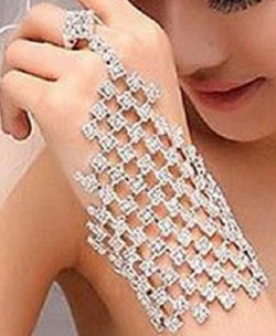 Crystal Hand Jewelry  at Bling Brides Bouquet online Bridal Store