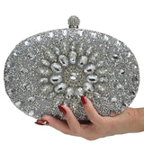 Bling Rhinestones Women Evening Clutch Bag Wedding Crystal Handbag