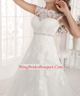 A Line Lace Bridal Wedding Dress