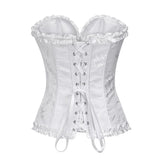 Corset, bridal bustier lace up back  corset