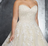 Elegant Ball Gown Wedding Dress at Bling Brides Bouquet online Bridal Store