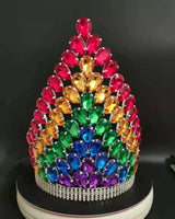 Pageant Tiara Crown tall crystal wedding pagent  Crown