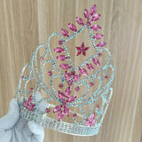 Pageant Wedding Tiara Crown Dangle star Tiara