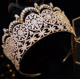 Royal bridal pageant tiara and earring set at Bling Brides Bouquet Online Bridal Store