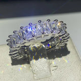 2 piece bling bride Sparkling wedding bridal ring