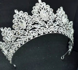 Silver Shining Rhinestone bridal Crowns At Bling Brides Bouquet