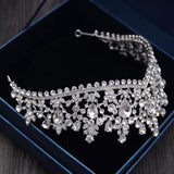 Bling Brides Gorgeous Large Rhinestone Crystal Bridal Tiara Necklace Earring Set