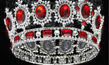 Rhinestone tiara wedding crowns Queen/King head crown gold/silver