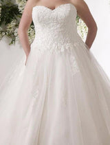 Plus Size corset Wedding Dresses  at Bling Brides Bouquet - Online Bridal Store