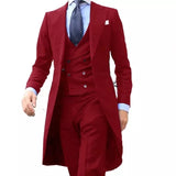 Mens  Suit Tuxedo Custom 3 Pieces (Jacket+vest+Pants)