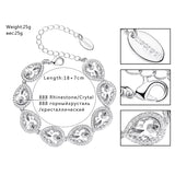 Teardrop Bridal Jewelry Sets Crystal Wedding Necklace Earrings Sets Engagement Jewelry