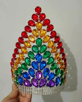 Pageant Tiara Crown tall crystal wedding pagent  Crown