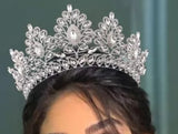 Silver Shining Rhinestone bridal Crowns At Bling Brides Bouquet