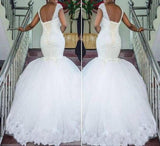 Beaded Mermaid Bridal Gown with Lace-up Back At Bling Brides Bouquet - online Bridal Store