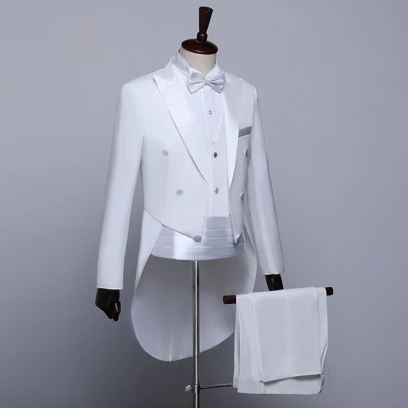 Mens 5 piece Classic wedding Tuxedo Grooms wedding suit – Bling Brides ...