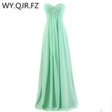 Ball Gown Strapless Long bridesmaids dresses wedding party gown