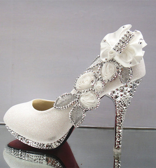 Bling Bridal Ellegant Lace Sequined Wedding Shoes – Bling Brides Bouquet -  Online Bridal Store