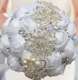 Crystal Rhinestone Bridal Wedding Bouquet Bling Custom Bridal Bouquet