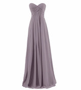 Ball Gown Strapless Long bridesmaids dresses wedding party prom gown