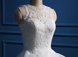 Wedding Dress White Ivory Wedding Dresses with Ruffles Cut Out Back