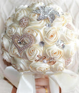 Bling Silk wedding bouquets crystal bridal wedding bouquets for Bride