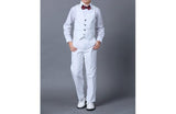 Boys Classic white  wedding Tuxedo ring bearer  print wedding suit