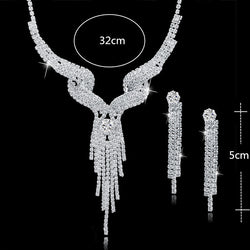Crystal Wedding Jewelery Set at Bling Brides Bouquet - Online Bridal Store