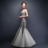 Sparkling sequined Lace up prom Dresses at Bling Brides Bouquet online Bridal Store
