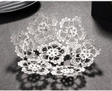 Vintage Silver Tiara Bridal Headpiece Bridal Crystal Hair Jewelry