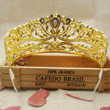 Silver Wedding Tiara +matching earring Crystal Bridal pageant Crown