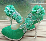 Wedding Shoes Rhinestone Glitter Shoes at Bling Bries Bouquet - online bridal store