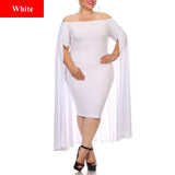 plus sized cape dress/baby shower dress/party dress at Bling Brides Bouquet- Online bridal store