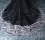 Black Halter Ball Gown  Wedding Dress Vintage gothic Wedding Gowns