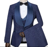 Mens Navy Wedding Suit Mens Tuxedo Prom Party Suits