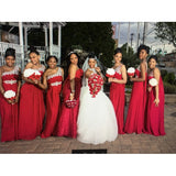 One shoulder evening /bridesmaids dress at Bling Brides Bouquet online Bridal Store