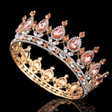 Bling Bridal purple Peacock Crystal Tiara Wedding Crown