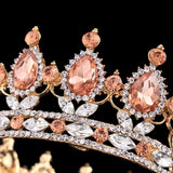 Bling Bridal Peacock Crystal Tiara Wedding Crown Bridal Rhinestone Pageant Queen King Crown