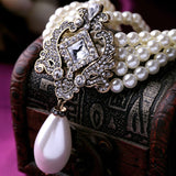 Pearl Bridal Choker and earring set at Bling Brides Bouquet Online Bridal Store