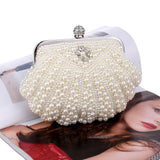 Womens Party Luxury Handbag  Women Bags Designer Pearl Evening Clutch