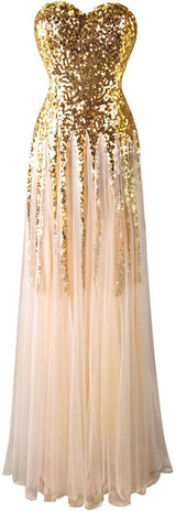 Sweetheart Golden  Lace up Bridesmaid Dress at Bling Brides Bouquet online Bridal Store
