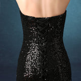 Sparkling sequined Lace up Bridesmaid Dresses at Bling Brides Bouquet online Bridal Store