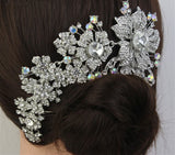 Bling Brides Tiara Wedding Hair Comb Bridal Accessories Rhinestone Tiara, with bling Crystals