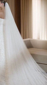 Bling Brides two layer Bridal Veil, Long 3 Meter Wedding Veil Bridal Veil With Comb Attachment