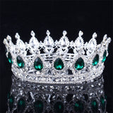 Bling Bridal  Peacock Crystal Tiara Wedding Crown, Bridal Rhinestone Pageant Crown