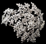 Crystal headband silver Wedding Tiara  at Bling Brides Bouquet online Bridal Store