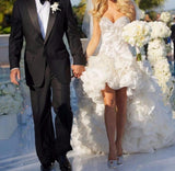 Sweetheart High Low Wedding Dress at Bling Brides Bouquet online Bridal Store